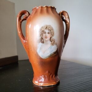 Vintage Austria Portrait Vase Regency Lady 5.5"